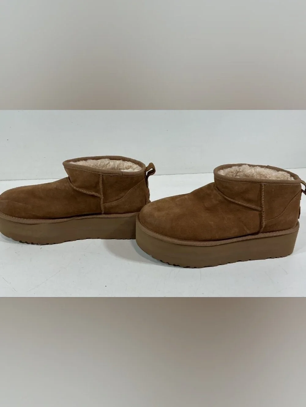 UGG Classic Ultra Mini Platform Boots Size 11 Used Exc MSRP $170
